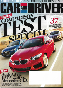 CAR & DRIVER 2014 JUNE - ANNUAL COMP TESTS, AUDI A3 v BMW 228i, MERCEDES CLA